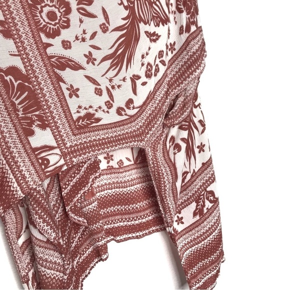 VINCE CAMUTO Bird Floral Block Print Topper Wrap Kimono - Picture 6 of 10